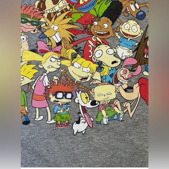 Men’s Nickelodeon Cartoons Graphic T-shirt Size 2 XL (XXL) Front&Back Design - Picture 7 of 7